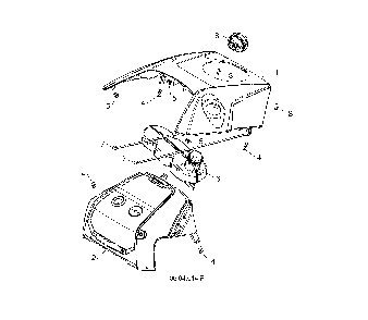 Top cover/rear upper cover Diagram and Parts List for ST151-96183000405  Husqvarna Snow Blower