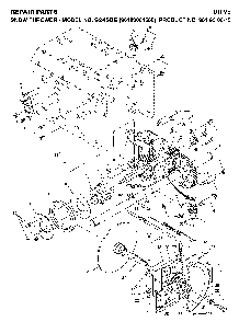 Drive Diagram and Parts List for 924SBE (96193001500, 961930015)(2006-08) Husqvarna Snow Blower