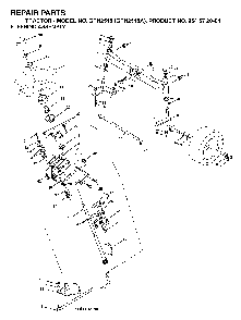 Steering Diagram and Parts List for GTH2548A (954572004)(2004-05) Husqvarna Lawn Tractor