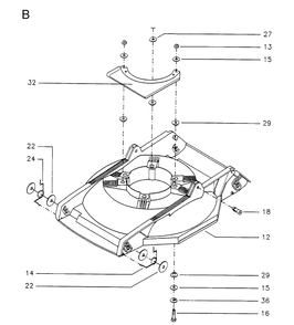 Frame Diagram and Parts List for MASTER46  Husqvarna Lawn Mower