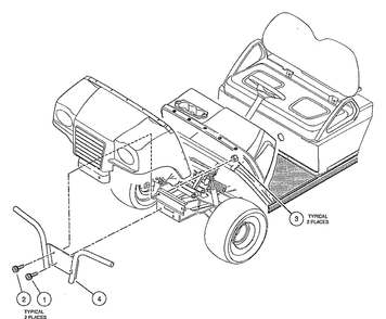 Brush Guard Diagram and Parts List for HUV4210GXP 2005-06 Husqvarna Lawn Tractor
