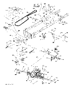 Drive Diagram and Parts List for YTH200TWIN (96041006402)(2010-01) Husqvarna Lawn Tractor