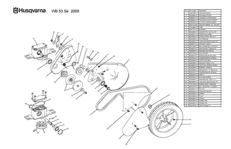 Part Location Diagram of 504456101 Husqvarna Locking Nut Galvanized