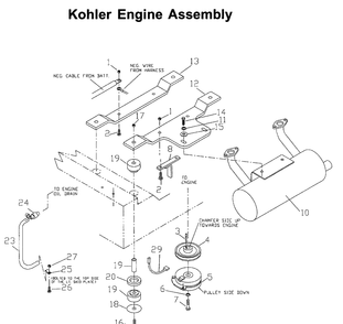 Engine 3 Diagram and Parts List for ZTH6125 (968999186)(2006-04) Husqvarna Lawn Mower