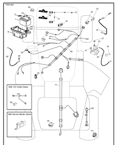 Electrical Diagram and Parts List for TS146XKD (96043032900)(2021-01) Husqvarna Lawn Tractor