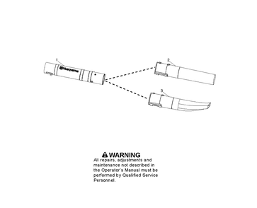 Tube Diagram and Parts List for 125BX 952715644 Husqvarna Leaf Blower / Vacuum