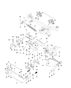 Mower Lift / Deck Lift Diagram and Parts List for PZ34BF (96655390101)(2012-06) Husqvarna Lawn Mower
