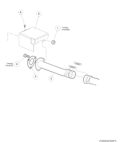 Exhaust Pipes Diesel Vehicles Diagram and Parts List for HUV4421DXP 2006-11 Husqvarna Lawn Tractor
