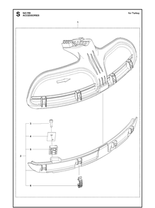 Accessories 4 Diagram and Parts List for 543RB  Husqvarna Brush Cutter