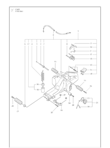 Fuel Tank Diagram and Parts List for K1260 (K1260 Rail)(2010-10) Husqvarna Table Saw Accessories