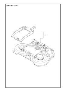 Part Location Diagram of 586541803 Husqvarna Cutting Deck