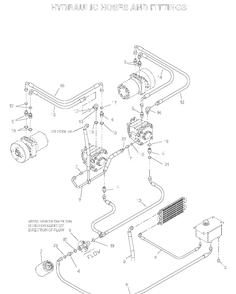 Hydraulic Pump - Motor 2 Diagram and Parts List for BZE7234D (033600000 and Up)(2005-02) Husqvarna Lawn Mower