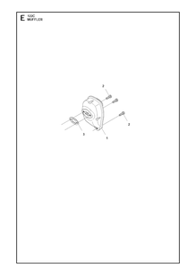 Muffler Diagram and Parts List for 122C 966712701 Husqvarna Edger