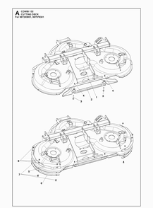 Part Location Diagram of 586161701 Husqvarna Deck Shell Assy