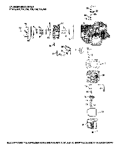 Cylinder head Diagram and Parts List for LGT48DXL-96043026000  Husqvarna Lawn Tractor