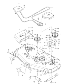 Part Location Diagram of 591359703 Husqvarna Cutting Deck
