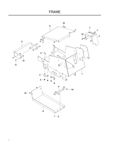 Part Location Diagram of 539114010 Husqvarna FRAME, ORG