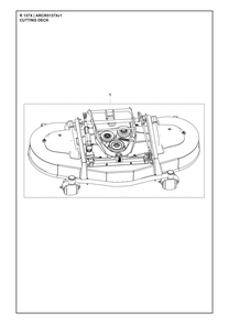 Mower Deck / Cutting Deck Diagram and Parts List for R137X ARCR5137Xv1 Husqvarna Lawn Tractor Accessories