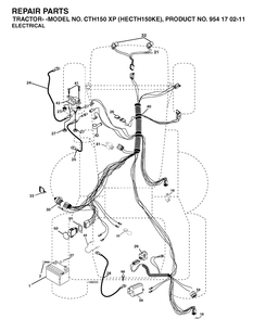 Part Location Diagram of 532188035 Husqvarna Harness