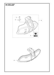 Accessories Diagram and Parts List for 535IRX  Husqvarna Brush Cutter