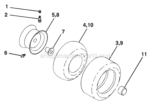 Steering Diagram and Parts List for WET1338A 2003 Husqvarna Lawn Tractor