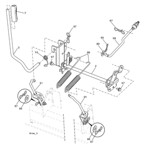 Mower Lift Diagram and Parts List for 2348LS (96043004900)(2008-03) Husqvarna Lawn Mower