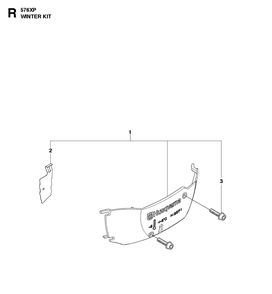 Winter Kit Diagram and Parts List for 576XP-576XPG 576 XP W - 576 XP GW Husqvarna Chainsaw