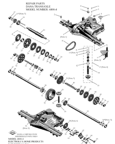 Part Location Diagram of 502478301 Husqvarna Transaxle Complete 6800-4