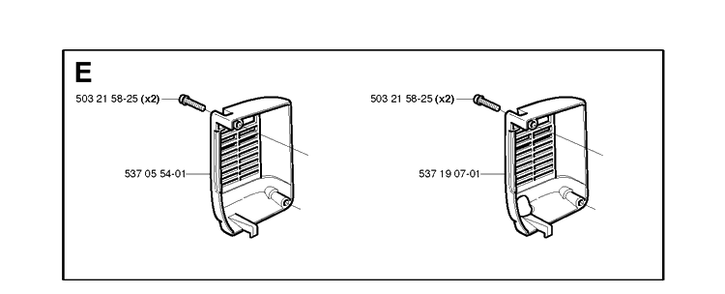 Muffler Cover Diagram and Parts List for 336 20034000001-20040100000 Husqvarna Chainsaw