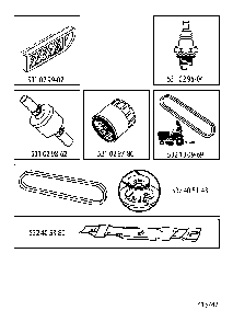 Frequently Used Parts Diagram and Parts List for YTH200TWIN (96041006402)(2010-01) Husqvarna Lawn Tractor