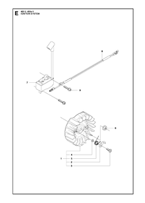 Ignition System Diagram and Parts List for 450RANCHER  Husqvarna Chainsaw