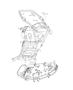 Decals Diagram and Parts List for MZ54 (96769610200)(2018-04) Husqvarna Lawn Mower