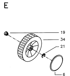Wheels And Tires 2 Diagram and Parts List for MASTER46  Husqvarna Lawn Mower