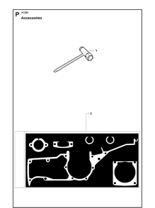 Accessories Diagram and Parts List for K1250 2008-01 Husqvarna Lawn Tractor Accessories