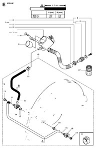 Wet Cutting Kit Diagram and Parts List for K40 2009-05 Husqvarna Circular Saw
