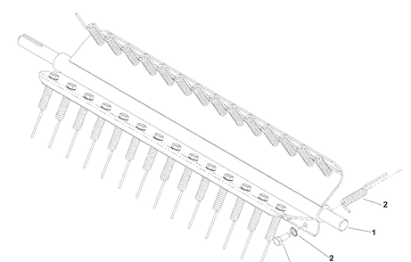 Spring Reel Assembly Diagram and Parts List for DT22BNR (968999367)(2005-11) Husqvarna Seeder
