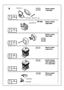Service Updates 2 Diagram and Parts List for 36 19941800001 & Above Husqvarna Chainsaw