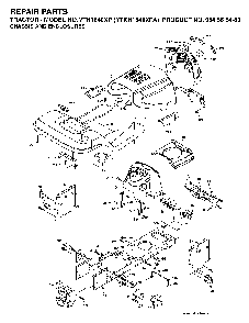 Chassis And Enclosures Diagram and Parts List for YTKH1848XPA (954568489)(2004-03) Husqvarna Lawn Tractor