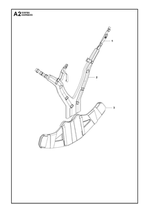 Harness 2 Diagram and Parts List for 535FBX  Husqvarna Brush Cutter