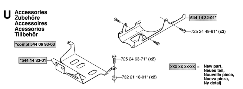 Accessories Diagram and Parts List for R15-V2AWD (965080101)(2006-05) Husqvarna Lawn Tractor