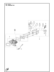 Part Location Diagram of 598605501 Husqvarna Pipe