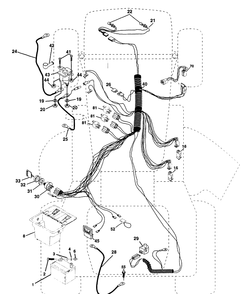 Part Location Diagram of 163465 Husqvarna Battery 12 Volt 28 Amp