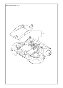 41/103cm Cutting Deck Diagram and Parts List for 103P524  Husqvarna Lawn Tractor Accessories