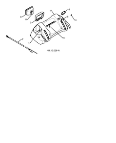 Console Diagram and Parts List for 15530SBLS 2009-08 Husqvarna Snow Blower