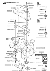 Part Location Diagram of 953536701 Husqvarna Cutting Deck