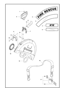 Part Location Diagram of 588908101 Husqvarna Nut Cap