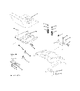 Seat Diagram and Parts List for CTH220TWIN (96061019002)(2007-10) Husqvarna Lawn Tractor