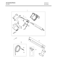 Accessories Diagram and Parts List for PW235R (967677501)(2017-10) Husqvarna Pressure Washer