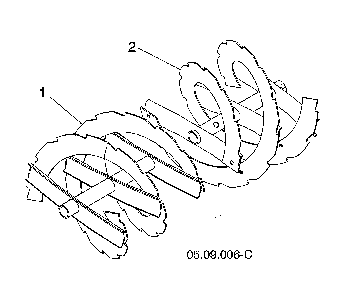 Auger Diagram and Parts List for 96193009705  Husqvarna Snow Blower