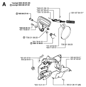 Part Location Diagram of 5762986-01 Husqvarna Gasket-Breather